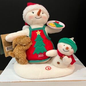 NWT 2015 Hallmark Time for Cookies Puppy Snowman Jingle Pals, 15th in series